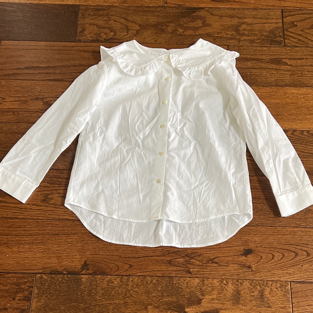 Zara Girls Button Down Shirt Sz8